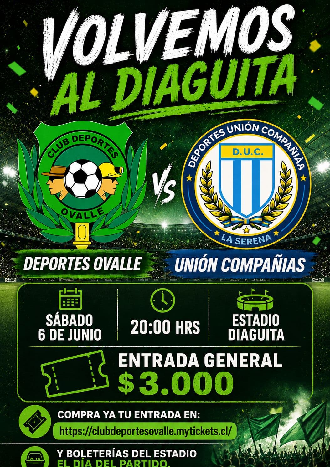 Club Deportes Ovalle v/s Unión Compañías